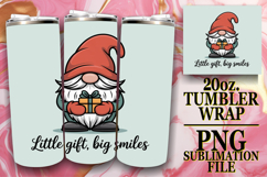 JOYFUL NIGHTS 20oz TUMBLER WRAP, Holiday Gnome Product Image 1