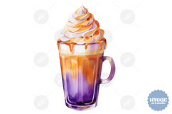 Halloween Coffee PNG | Pumpkin Spice Latte PNG | Fall PNG Product Image 1