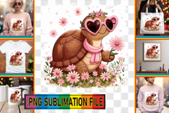 Bright TSHIRT Art Ideas PNG, Turtle Product Image 1