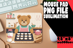 PLAYFUL MOUSE PAD DESIGN MAGIC, Cute Bear Product Image 1