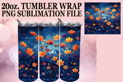 Charming Meadow of Flowers Tumbler Wrap Product Image 1