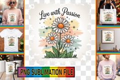 Vibrant TSHIRT Magic Ideas PNG, Flowers Quote Product Image 1