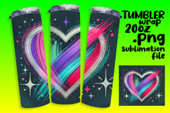 Unique Gift: 20oz Tumbler Design , Heart Product Image 1