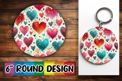 Blissful Round Designs PNG, Heart Product Image 1