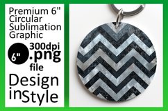 Colorful Stripe Pattern Round Design with Glitter Product Image 1