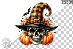 Halloween Skull Sublimation - Clipart PNG Design Product Image 1