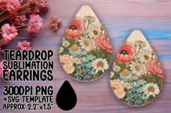 Vintage-Inspired Retro Earring Selection PNG Product Image 1