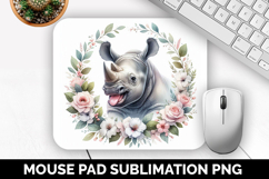 Cute Animals Mouse Pad Bundle, Sublimation Mouse Pad PNG Product Image 17
