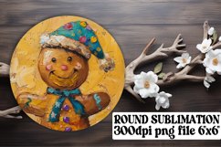 Enchanted Circle Keychain Magic PNG, Gingerbread Product Image 1