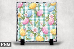 Easter Spring Square Sublimation Slate Design Product Image 1