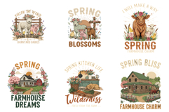 Spring Rustic Farm Sublimation Clipart Product Image 7