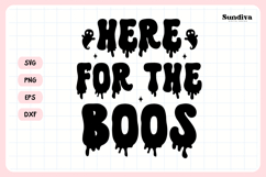 Spooky Bachelorette Party Saying SVG | Here For The Boos Product Image 3