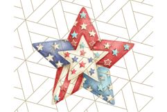 Patriotic Star Clipart PNG, Stars 4th of July PNG Graphic Product Image 2