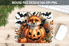 Watercolor Fox Mouse pad Sublimation - Animal PNG Design Product Image 1