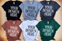 Christmas Family Matching Group Flat Lay T-Shirt Mockups Product Image 1