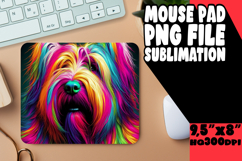 Bright MOUSE PAD Artistic PNG, Dog Product Image 1