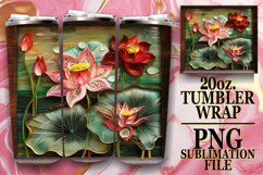 3D Blooming Flowers Tumbler Wrap - Springtime Art Product Image 1