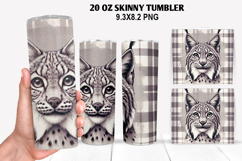 Tiger Skinny Tumbler 20oz Wrap Design, Animal Tumbler Wrap Product Image 1