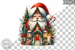 Christmas Santa Sublimation - Clipart PNG Design Product Image 1