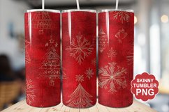 Christmas Red Tumbler | Christmas Tumbler Wrap Product Image 1