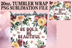 Cozy Dreams 20oz tumbler wrap, Flower Quote Product Image 1