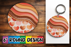 Sweet Circle Car Coaster Design, Pattern Product Image 1