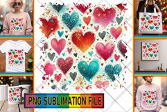 Unique TSHIRT Art Ideas PNG, Heart Product Image 1
