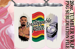 Sweet Sublimation 20oz tumbler wrap, Juneteenth Product Image 1