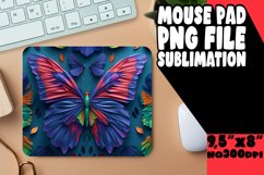 Colorful Butterfly Bliss 3D Mouse Pad - Spring Product Image 1