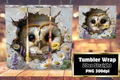 Spring Tumbler Wrap: 3D Wall Hole with Adorable Animals Product Image 1