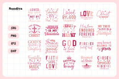20 Christian Valentine's Day Quotes SVG Bundle Product Image 3