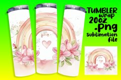 Artistic Rainbow Wrap 20oz Tumbler Design Product Image 1