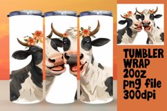 Colorful Bovine Tumbler Sublimation - 20oz Product Image 1