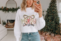 White Christmas Sweatshirt Mockup Product Image 2