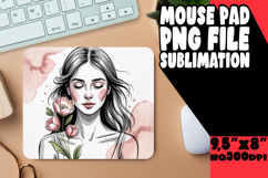 Unique Mouse Pad Sublimation Magic, Beauty Woman Product Image 1