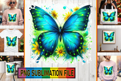 Cheerful TSHIRT Designs Magic PNG, Butterfly Product Image 1