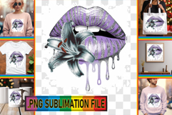 Joyful TSHIRT Sublimation Ideas, Dripping Lips Product Image 1