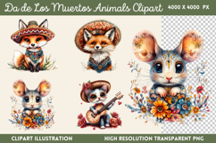 Da de Los Muertos Animals PNG Product Image 1