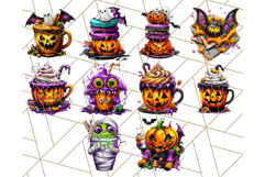 Spooky Café Cuties Halloween PNG Clipart, Holiday Elements Product Image 6