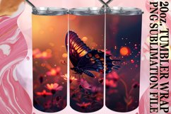 Enchanting Bloom Tumbler Wrap - Butterfly Splendor Product Image 1