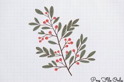Cute Pink Christmas Watercolor Clipart Bundle PNG Product Image 1