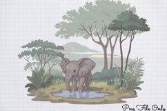 Watercolor Safari Adventure Clipart PNG Product Image 1