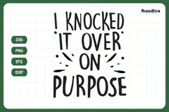 Christmas Cat Bandana Quotes SVG | I Knocked It Over Product Image 3