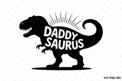Daddy Saurus svg | Father&#039;s day Svg | Svg Files Product Image 1