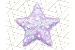 Cute Puffy Star Clipart PNG, 3D Glossy Pastel Stars Clip Art Product Image 2