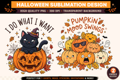 Funny Pumpkin Sublimation,Halloween sublimation Design Product Image 1