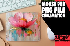 Radiant Blossoms: Sublimated Mouse Pad Designs Design PNG Product Image 1