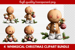 Whimsical Christmas Clipart | Cute Festive Holiday PNG Product Image 1