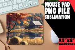 Autumn Views Watercolor Mouse Pad Design Product Image 1