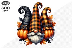 Halloween Gnomes Sublimation - Clipart PNG Design Product Image 1